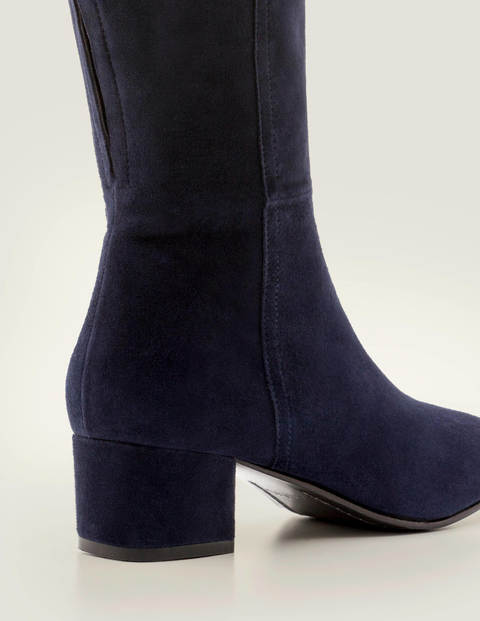 Kennford Knee High Boots - Navy Kennford Knee High Boots - Navy