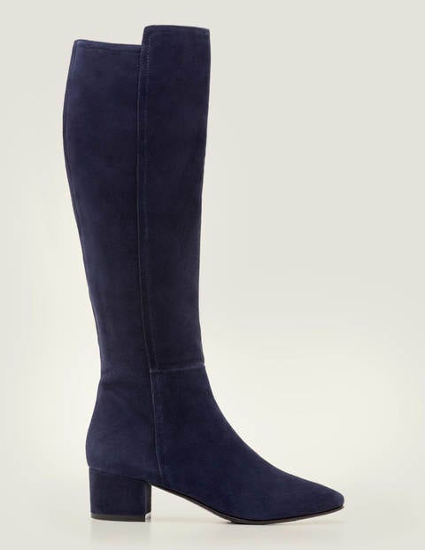 Kennford Knee High Boots - Navy Kennford Knee High Boots - Navy