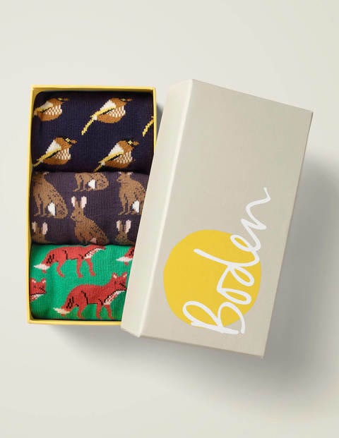 3 Paires De Socquettes - Motif animalier multi 3 Paires De Socquettes - Motif animalier multi