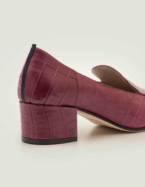 Carina Heeled Loafers - Ruby Ring Croc Carina Heeled Loafers - Ruby Ring Croc
