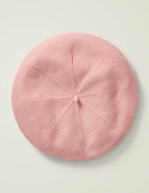 Cashmere Beret - Chalky Pink/Navy Cashmere Beret - Chalky Pink/Navy