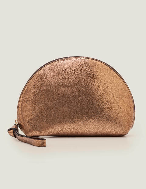 bronze metallic clutch bag