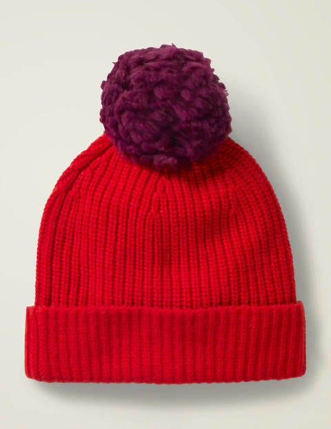 Chunky Rib Hat - Post Box Red/Ruby Ring Chunky Rib Hat - Post Box Red/Ruby Ring