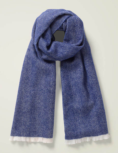 Herringbone Scarf - Blue Wave Herringbone Herringbone Scarf - Blue Wave Herringbone