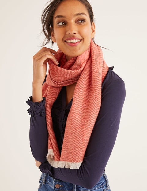 Herringbone Scarf - Gladioli Herringbone Herringbone Scarf - Gladioli Herringbone