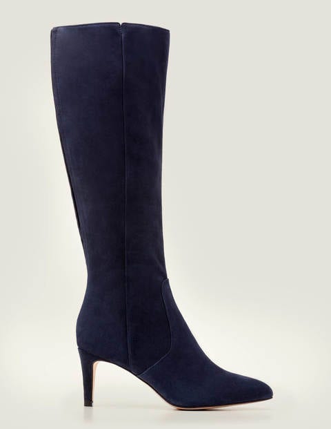 Kenton Knee High Boots - Navy Kenton Knee High Boots - Navy