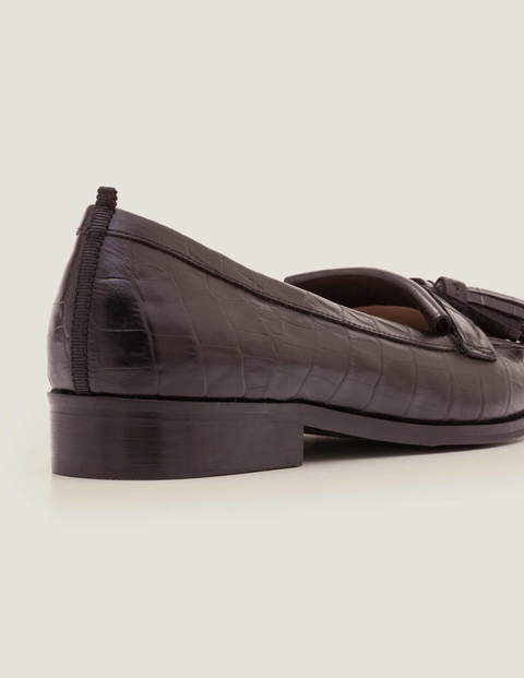 Peggy Loafer - Schwarz, Krokodilmuster Peggy Loafer - Schwarz, Krokodilmuster