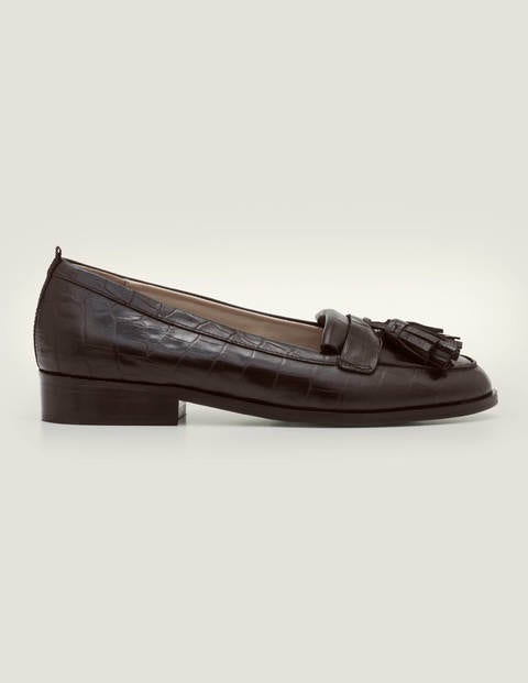 Peggy Loafer - Schwarz, Krokodilmuster Peggy Loafer - Schwarz, Krokodilmuster