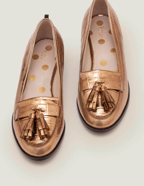 Peggy Loafers - Bronze Croc Peggy Loafers - Bronze Croc