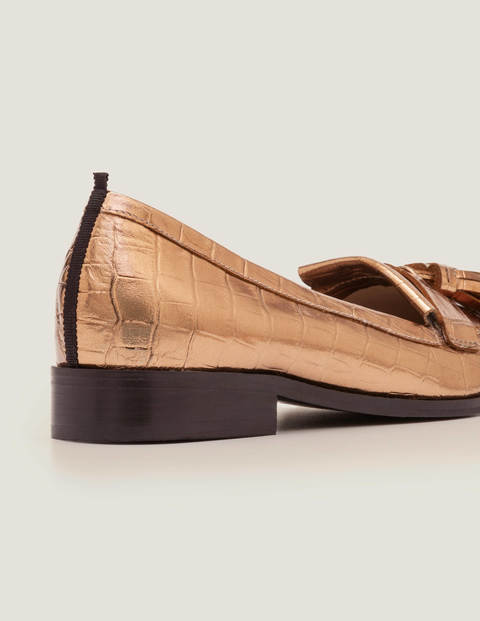 Peggy Loafers - Bronze Croc Peggy Loafers - Bronze Croc