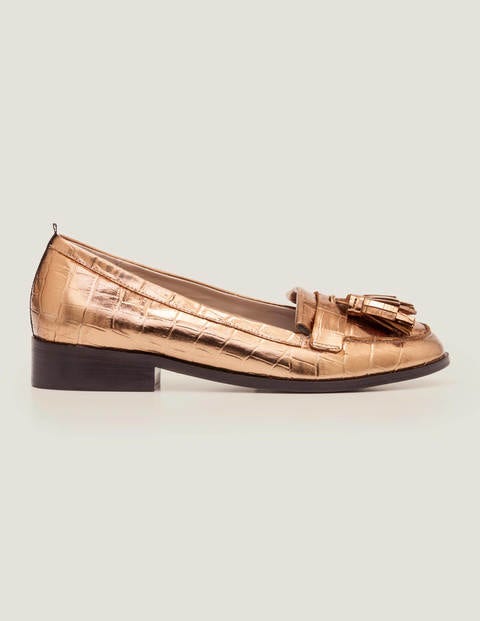Peggy Loafers - Bronze Croc Peggy Loafers - Bronze Croc