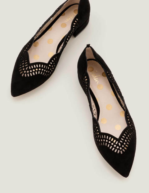 boden black heels