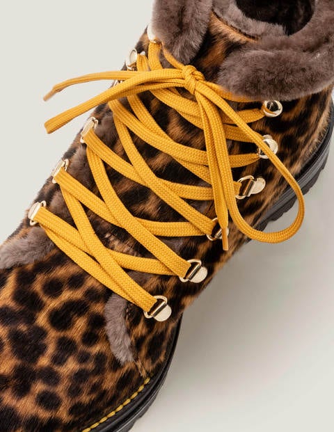 Dundee Shearling Boots - Tan Leopard Dundee Shearling Boots - Tan Leopard