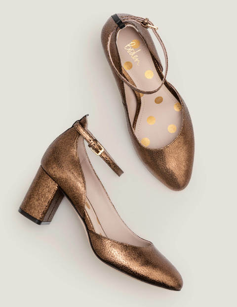 Yasmin Mid Heels - Bronze Metallic Yasmin Mid Heels - Bronze Metallic
