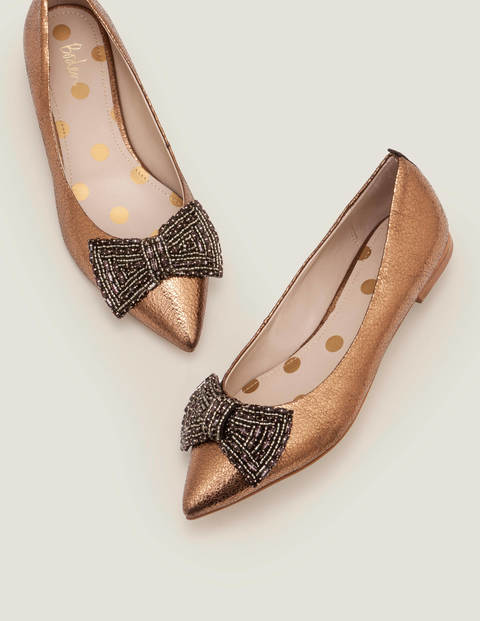 Adelaide Jewelled Flats - Bronze Metallic Adelaide Jewelled Flats - Bronze Metallic