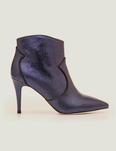 Elystan Ankle Boots - Navy Metallic Elystan Ankle Boots - Navy Metallic