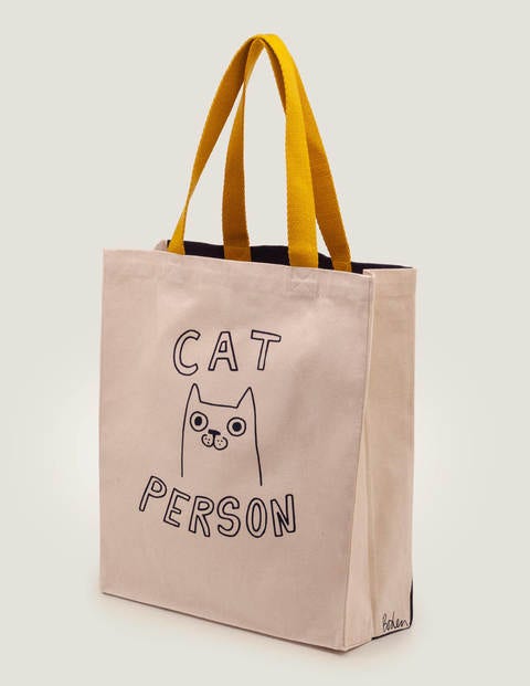 Printed Tote Bag - Cat Person/Dog Person Printed Tote Bag - Cat Person/Dog Person