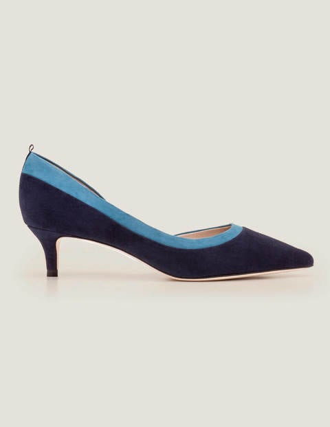Bryony Kitten Heels - Navy/Baltic Bryony Kitten Heels - Navy/Baltic