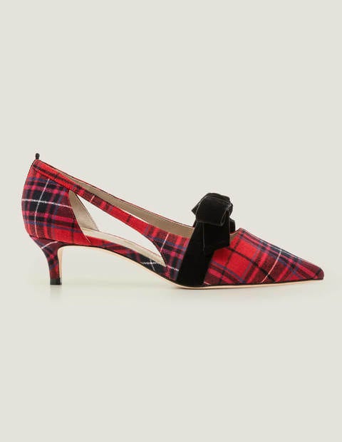 Robyn Pumps mit Pfennigabsatz - Weihnachtsstern & River-Karos Robyn Pumps mit Pfennigabsatz - Weihnachtsstern & River-Karos
