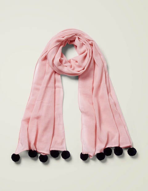 Pompom Wool Scarf - Milkshake/Navy Pompom Wool Scarf - Milkshake/Navy