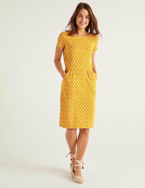 Phoebe Jersey Dress - Tuscan Sun, Grape Geo Phoebe Jersey Dress - Tuscan Sun, Grape Geo