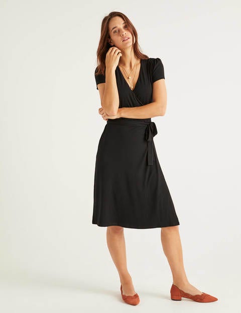 Summer Wrap Dress - Black Summer Wrap Dress - Black