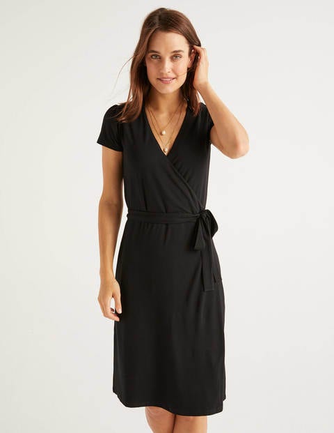 Summer Wrap Dress - Black Summer Wrap Dress - Black