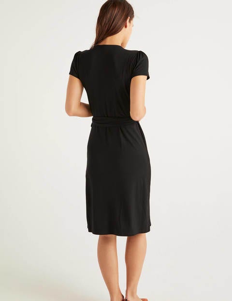 Summer Wrap Dress - Black Summer Wrap Dress - Black