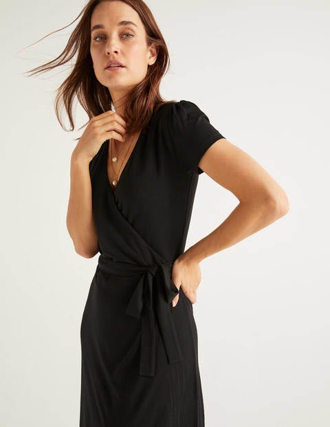 Summer Wrap Dress - Black Summer Wrap Dress - Black
