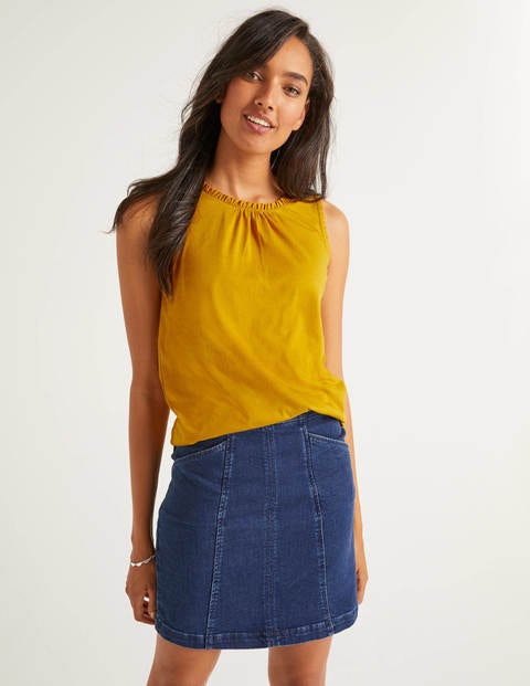 Frill Jersey Vest - Tuscan Sun Frill Jersey Vest - Tuscan Sun