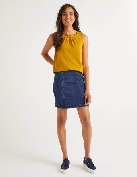 Frill Jersey Vest - Tuscan Sun Frill Jersey Vest - Tuscan Sun