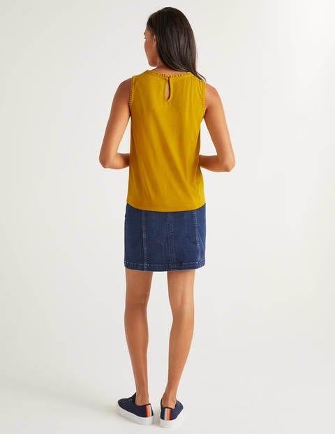 Frill Jersey Vest - Tuscan Sun Frill Jersey Vest - Tuscan Sun