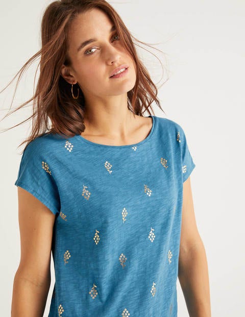 Paulina Jersey Dress - Aegean Blue, Grape Geo Paulina Jersey Dress - Aegean Blue, Grape Geo