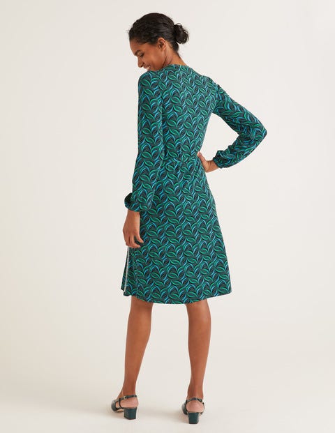 Elodie Jersey Wrap Dress - Midnight Garden Floret Spray Elodie Jersey Wrap Dress - Midnight Garden Floret Spray