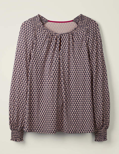 Vicky Jersey Top - Milkshake, Leafy Geo Vicky Jersey Top - Milkshake, Leafy Geo