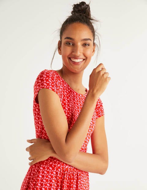 Amelie Jersey Dress - Pink Fizz, Skybird Amelie Jersey Dress - Pink Fizz, Skybird