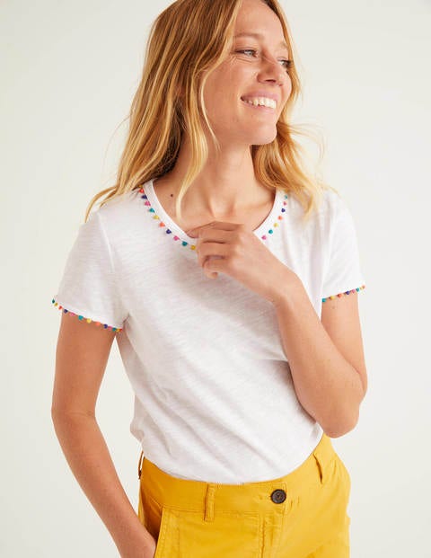 Charlie Jersey T-Shirt - White Charlie Jersey T-Shirt - White