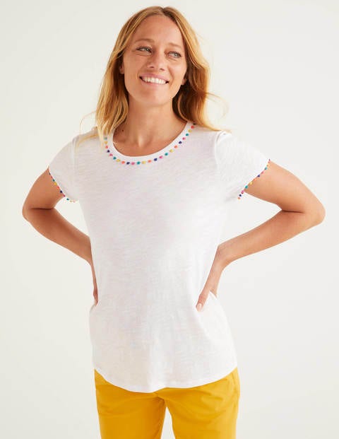 Charlie Jersey T-Shirt - White Charlie Jersey T-Shirt - White