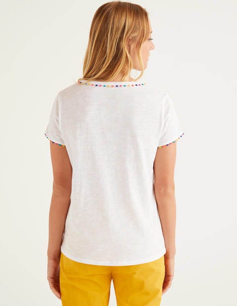 Charlie Jersey T-Shirt - White Charlie Jersey T-Shirt - White