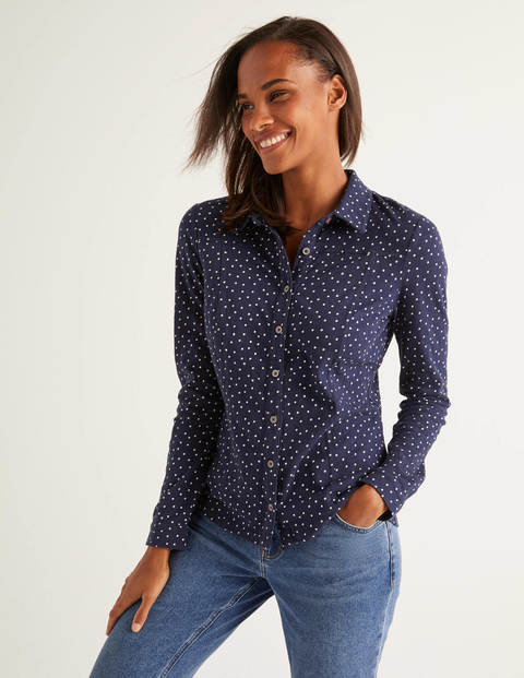 Tara Jerseyoberteil - Navy, Punkte Tara Jerseyoberteil - Navy, Punkte