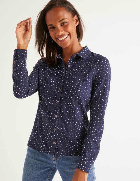 Tara Jerseyoberteil - Navy, Punkte Tara Jerseyoberteil - Navy, Punkte