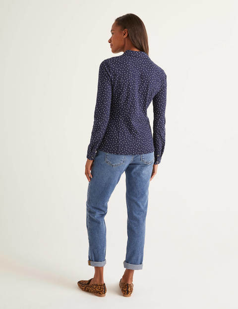 Tara Jerseyoberteil - Navy, Punkte Tara Jerseyoberteil - Navy, Punkte