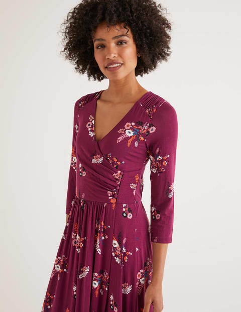 Francesca Jersey Midi Dress - Ruby Ring, Country Posy Francesca Jersey Midi Dress - Ruby Ring, Country Posy