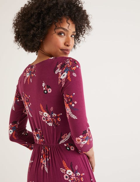 Francesca Jersey Midi Dress - Ruby Ring, Country Posy Francesca Jersey Midi Dress - Ruby Ring, Country Posy