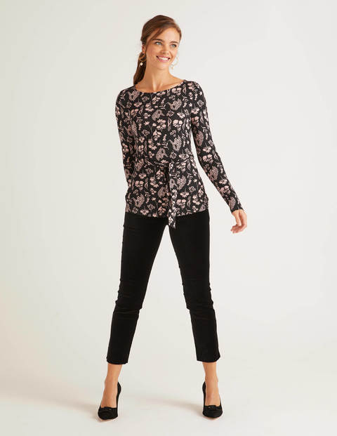 Bernadette Jersey Top - Black, Botany Study Bernadette Jersey Top - Black, Botany Study