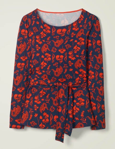 Bernadette Jersey Top - Navy, Botany Study Bernadette Jersey Top - Navy, Botany Study