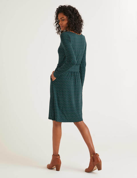 Abigail Jersey Dress - Midnight Garden, Confetti Dot Abigail Jersey Dress - Midnight Garden, Confetti Dot