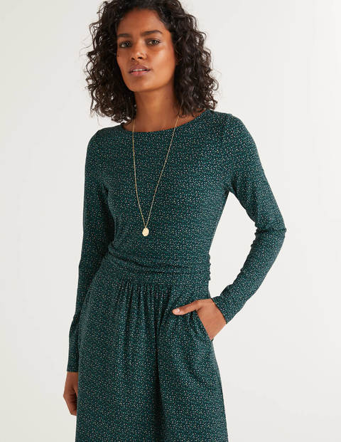 Abigail Jersey Dress - Midnight Garden, Confetti Dot Abigail Jersey Dress - Midnight Garden, Confetti Dot