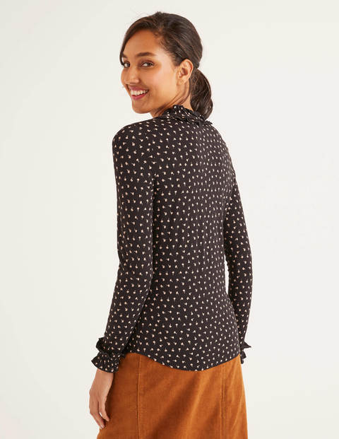 Alberta Jersey Shirt - Black, Country Ditsy Alberta Jersey Shirt - Black, Country Ditsy