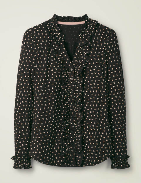 Alberta Jersey Shirt - Black, Country Ditsy Alberta Jersey Shirt - Black, Country Ditsy